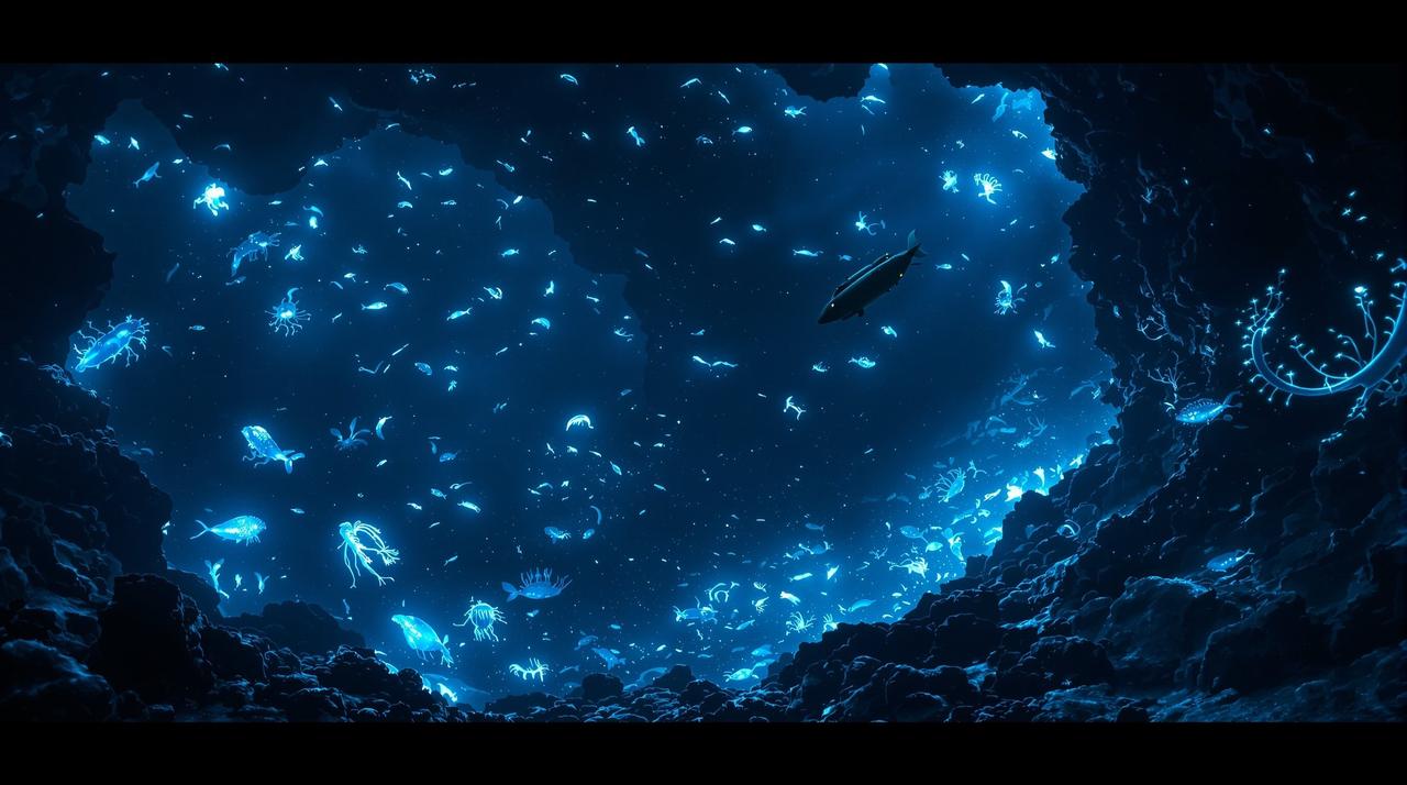 羞羞影院作品《深海探秘》宣传海报，纪录片类型作品